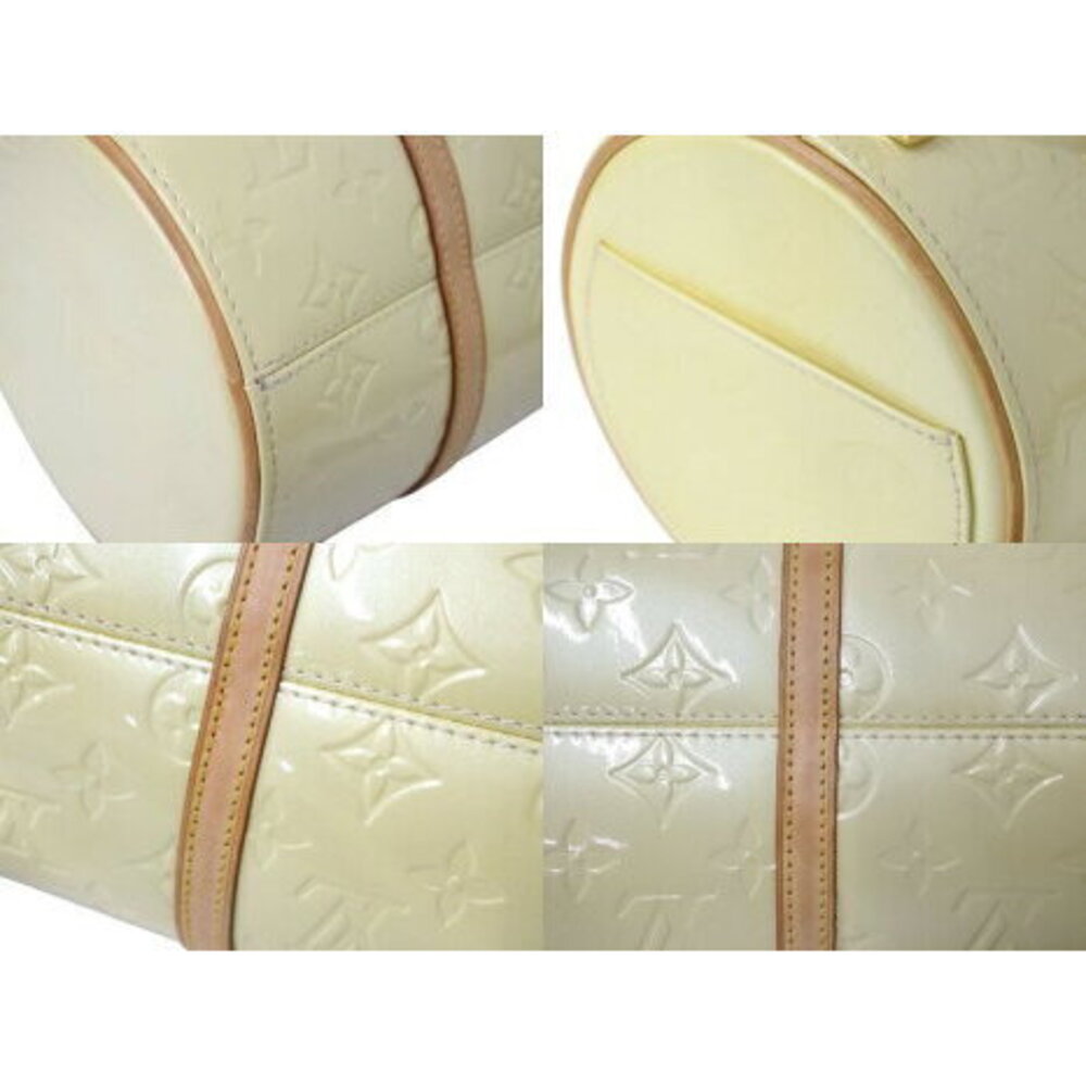 Louis Vuitton Bedford Handbag Monogram Vernis Patent Cylindrical Yellow - Picture 7 of 8